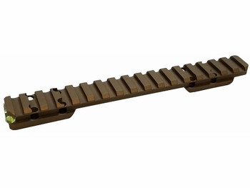 Talley PLMHC735AC Browning X-Bolt 20 MOA Picatinny Rail with Anti-Cant Indicator Smoked Bronze Long Action 20 MOA