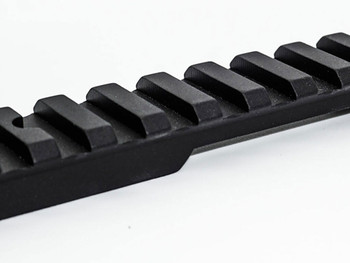 Talley P00252412 Picatinny Rail Picatinny Black Anodized Aluminum Fits Browning T-Bolt 0 MOA