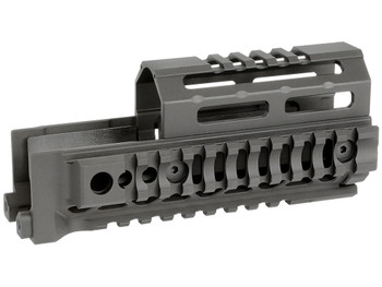 Midwest Industries MIAKALPHAQR6 AK Alpha Black 6061 Aluminum AK-47/AK-74 6.00" Long
