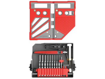 Real Avid AVMBBPKIT Master Gray/Red Steel 18 Pieces