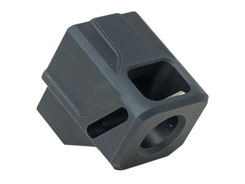 Faxon Firearms FFPACOMPDSMP01 EXOS-514 Compensator for M&P Black Aluminum 1/2"x28 Threads 1.10" OAL 9mm