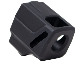 Faxon Firearms FFPACOMPSSS01 EXOS-525 Compensator Black Nitride 6061 Aluminum 1/2"x28 Threads 1.125" OAL Compatible w/ Sig Sauer P365/P365 XL