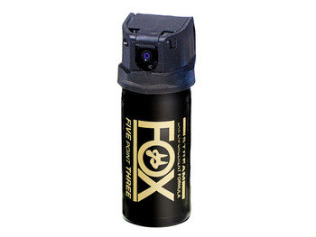 Fox Labs 152FTMDB Legacy Five Point Three 15 1/2 Second Bursts Cone Spray Range 152 ft 1.50 oz Black Spray Features Invisible UV Dye