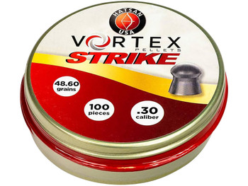 Hatsan USA HA90643 Vortex Strike Pellets 30Cal Lead Domed 100 Pellets