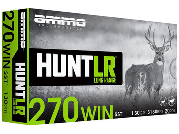 Ammo Inc 270W130SSTA20D Hunt Long Range 270Win 130gr Super Shock Tip 20 Per Box/10 Case