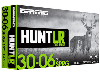 Ammo Inc 3006165SSTA20 Hunt Long Range 30-06Springfield 165gr Super Shock Tip 20 Per Box/10 Case