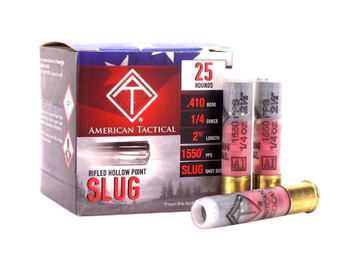 ATI ATIAC410R Shotshell 410Gauge 2.50" 1/4oz Slug Shot 25 Per Box/10 Case