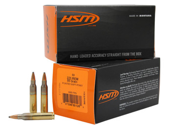 HSM 2232 Varmint *Remanufactured 223 Rem 55 gr Soft Point 50 Per Box/10 Case