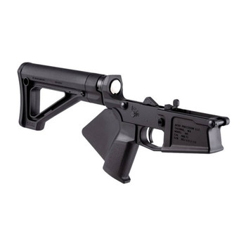 FEATURELESS COMPLETE LOWER W/MAGPUL FIXED CAR STOCK BLK UPC: 840014607990