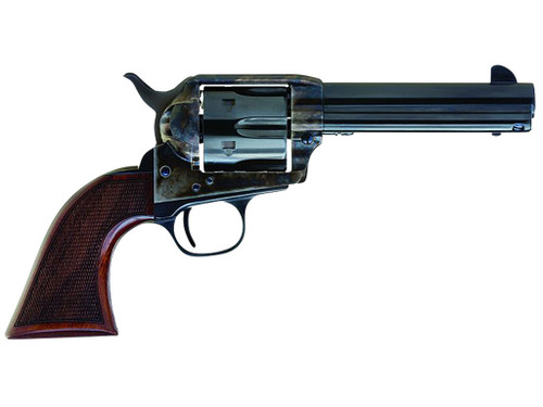 Cimarron AR400 Arizona Ranger 357 Mag 6 Shot, 4.75" Blue w/Engraved "Arizona Ranger" Steel Barrel, Blued Cylinder, Color Case Hardened Steel Frame, Checkered Walnut Grip, Exposed Hammer
