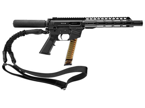 FREEDOM ORDNANCE FX9P10T FX9 9mm Luger 31+1 10" Black Nitride Stainless Steel Barrel, M-LOK Handguard, Black Anodized Aluminum Picatinny Rail Receiver, Black Pistol Tube, AR15 Grip, Right Hand