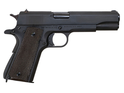 Standard Mfg 1911 Government Full Size Frame 45 ACP 7+1 5" Black Steel Barrel, Black Parkerized Steel Serrated Slide, Black Parkerized Steel Frame w/Beavertail, Textured Grip