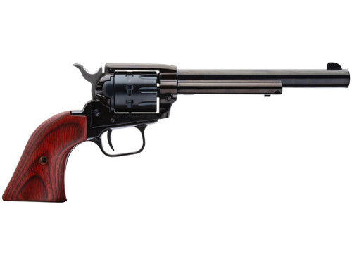 Heritage Mfg RR22999MB6 Rough Rider 22 LR 22 WMR 9 Shot, 6.50" Black Steel Barrel, Black Zinc Alloy Frame, Black Cylinder, Cocobolo Grip, Hammer/Thumb Safety, Exposed Hammer