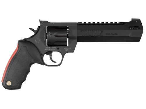 Taurus 2357061RH Raging Hunter 357 Mag 7rd 6.75" Matte Black Oxide Steel Black Rubber with Integrated Red Cushion Insert Grip
