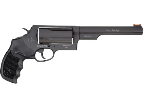 Taurus 2441061MAG Judge Magnum Compact Frame 45 Colt (LC)/410 Mag 5rd 6.50" Matte Black Oxide Steel Barrel, Cylinder & Frame, Black Finger Groove Grip, Exposed Hammer