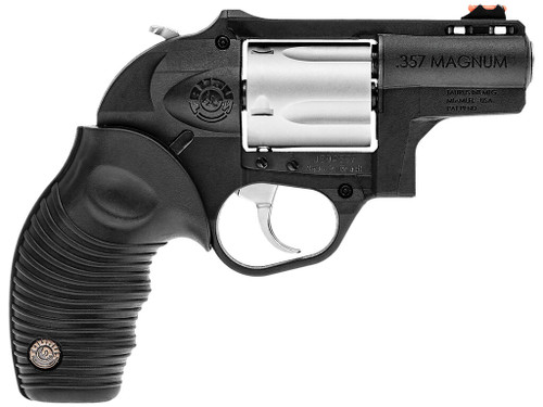 Taurus 2605029PLY 605 Poly Protector 38 Special +P or 357 Mag 5 Shot 2" Black Finish Barrel, Matte Stainless Finish Cylinder, Black Finish Polymer Frame & Black Ridged Rubber Grip