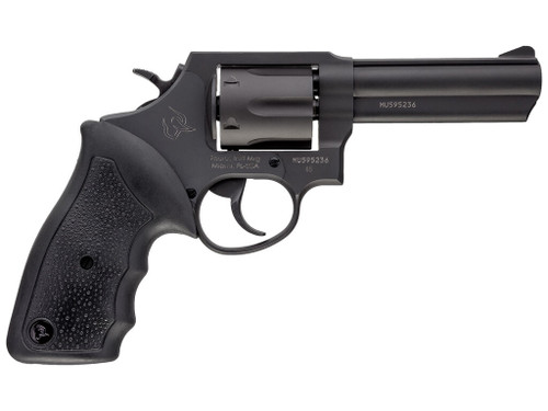 Taurus 2-650041 65 Medium 357 Mag/38 Special +P 6 Shot 4" Matte Black Oxide Barrel, Cylinder & Frame, Black Finger Grooved Rubber Grip, Transfer Bar Safety, Exposed Hammer