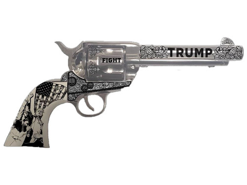 Traditions SAT73132FT 1873 45 Long Colt 6rd 5.50" Nickel White PVC Grip