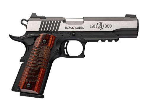 Browning 051124492 1911 Black Label Medallion Pro 250 Full Size Frame 380 ACP 8+1 4.25
