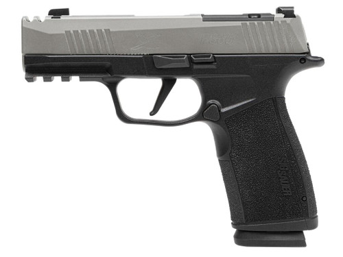 Sig Sauer 365XCA9TCOMP P365 XMacro Compact 9mm Luger 17+1 3.10" Stainless Steel Optic Ready/Serrated Slide, Black Nitron Stainless Steel Frame w/Picatinny Rail, XMacro Polymer Grip, RMSc Footprint