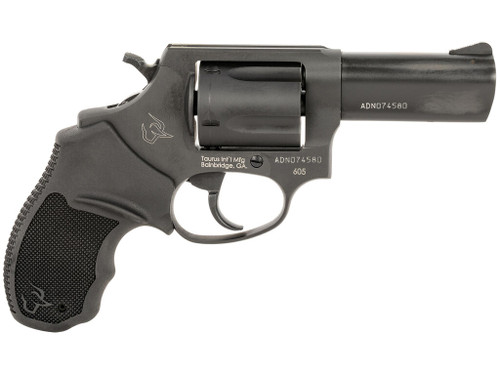 Taurus 2605P31 605 T.O.R.O. Small Frame 357 Mag/38 Special +P 5rd 3" Matte Black Stainless Steel Barrel, Cylinder & Frame, Extended Ejector Rod, Black Rubber Grip, Transfer Bar Safety, Optics Ready