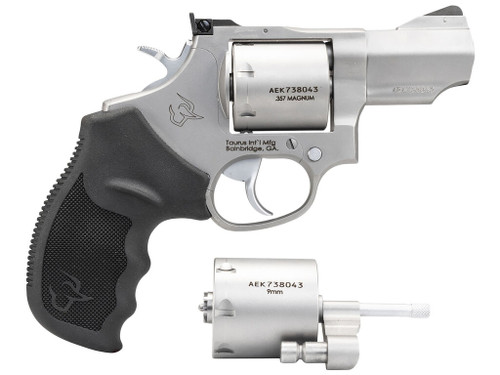 Taurus 2-692029 692 Medium Frame 357 Mag/38 Special +P/9mm 7 Shot 2.50" Matte Stainless Cylinder/Frame/Barrel Transfer Bar Safety