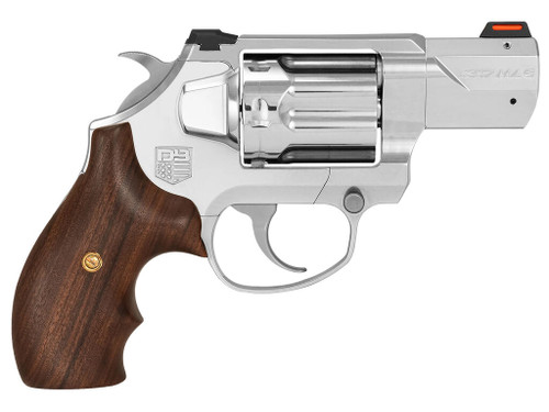 Diamondback DB075AS701 SDR Sports South Exclusive Small 357 Mag/38 Special +P 6 Shot 2" Polished Stainless Steel Barrel & Frame, Stainless Steel Cylinder, Hogue Wood Grip, Exposed Hammer