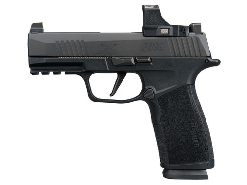Sig Sauer 365XCA9BXR3PRS P365 XMacro w/Optic Compact 9mm Luger 17+1 3.70" Black Nitron Stainless Steel Serrated w/Sig ROMEO-X Compact Slide, Black Stainless Steel Frame w/Beavertail & Picatinny Rail