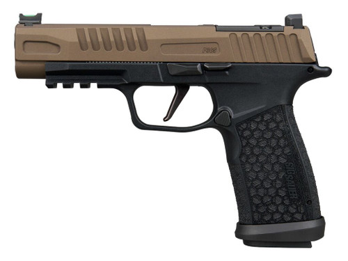 Sig Sauer 365XF9FBZXR3 P365 Fuse 9mm Luger 21+1 4.30" Black DLC Bronze Cerakote w/Freedom Engraving Stainless Steel Optic Ready/Serrated Slide, Black Stainless Steel Frame w/Beavertail & Picatinny Rai