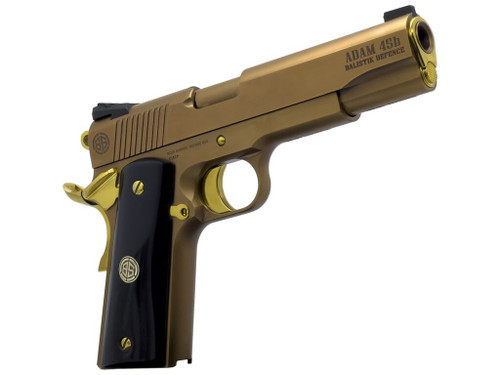 Dickinson LLC DKSN45CB Adam 1911 Cigar Full Size 45 ACP 8+1 5" Steel B Serrations Slide, Steel Frame w/Beavertail