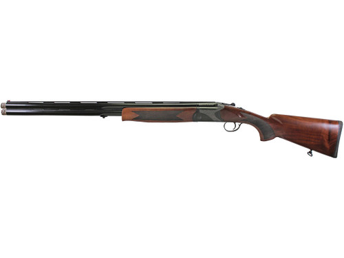Iver Johnson Arms IJ60012 IJ600 12 Gauge Break Open 3" 2rd 28" Over/Under Vent Rib Barrel, Matte Black Chromed w/Engraving Steel Receiver, Fixed Walnut Checkered Wood Stock & Forend