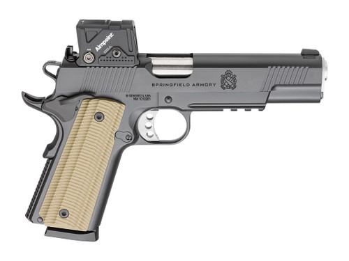 Springfield Armory PO9230COA 1911 Operator AOS 45 ACP 8+1 5" Match Grade Barrel, Carbon Steel Steel Frame w/Beavertail & Picatinny Rail