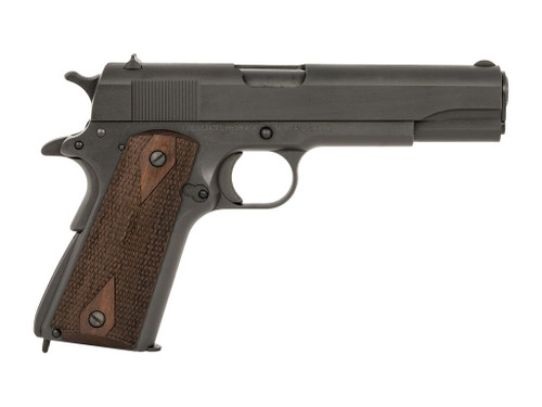 Tisas Arms 10100539 1911 A1 U.S. Army 45 ACP 7+1 5.02" Manganese Phosphate Coated Carbon Steel Serrated Slide & Frame, Walnut Grip