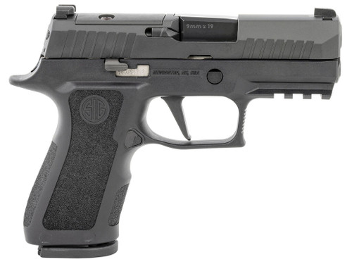 Sig Sauer 320XC9BXR3PR210 P320 XCompact 9mm Luger 10+1 3.60" Carbon Steel Barrel, Black Nitron Optic Ready/Serrated SS Slide, Black Stainless Steel Frame w/Picatinny Rail, Black XCompact Polymer Grips