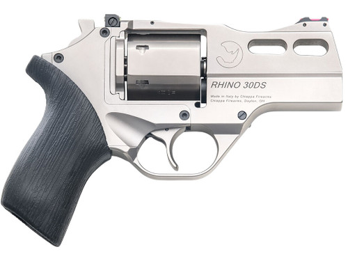 Chiappa Firearms CF340341 Rhino 30DS *CA Compliant Small 10mm Auto 6 Shot 3" Black Anodized Picatinny Rail/Vent Rib Barrel, Black Cylinder Black Anodized Aluminum Frame w/Picatinny Rail, Walnut Grip