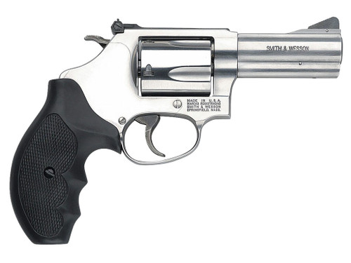 Smith & Wesson 162430 Model 60 357 Mag or 38 S&W Spl +P 5 Shot 3" Stainless Steel Barrel/Cylinder, Satin Stainless Steel J-Frame, Exposed Hammer, Polymer Grip