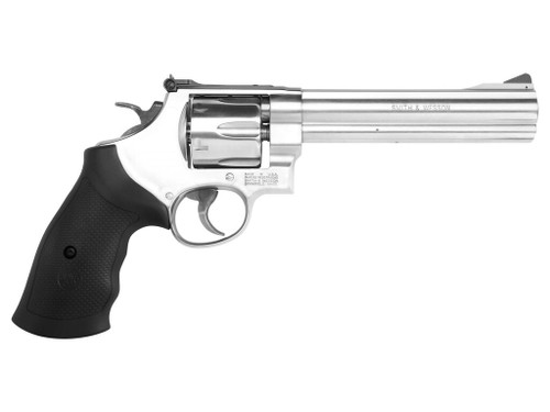 Smith & Wesson 12462 Model 610 N-Frame 10mm Auto/40 S&W 6 Shot 6.50" Stainless Steel Barrel, Cylinder & Frame, Black Finger Grooved Grip, Internal Lock Safety, Exposed Hammer