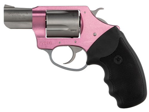 Charter Arms 93830 Undercover Southpaw 38 Special, 5 Shot 2" Matte Stainless Steel Barrel & Cylinder, Pink Aluminum Frame w/Black Finger Grooved Rubber Grip, Exposed Hammer