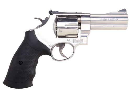Smith & Wesson 12463 Model 610 N-Frame 10mm Auto/40 S&W 6 Shot 4" Stainless Steel Barrel, Cylinder & Frame, Black Finger Grooved Grip, Internal Lock Safety, Exposed Hammer