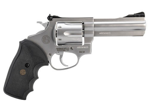 Rossi 2RM649 RM64 357 Mag 6 Shot 4" Matte Stainless Steel Barrel, Cylinder & Frame Textured Black Rubber Grip