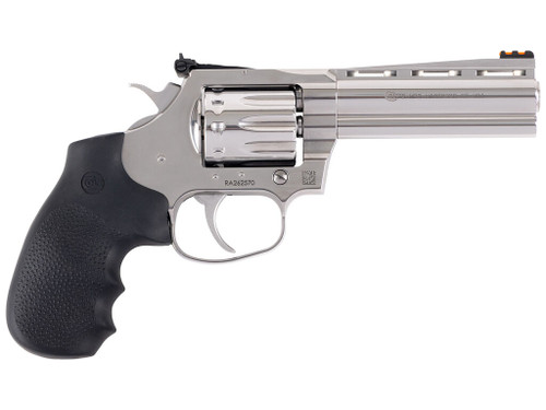 Colt Mfg KCOBRA22-SP4RFO King Cobra Target 22 LR 10 Shot, 4.25" Stainless Steel Barrel, Cylinder & Frame, Black Hogue Overmolded Grips