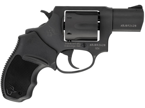 Taurus 2-85621 856 *CA Compliant Small 38 Special +P 6 Shot 2" Matte Black Carbon Steel Barrel, Cylinder & Frame, Black Finger Grooved Rubber Grip, Transfer Bar Safety, Exposed Hammer