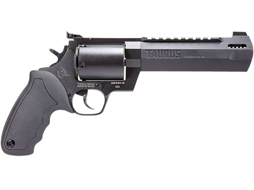 Taurus 2500061RH Raging Hunter Large Frame 500 S&W Mag 5rd 6.75" Black Ported/Target Crown Barrel, Matte Black Oxide Cylinder, Black Steel Frame Black Rubber Grip