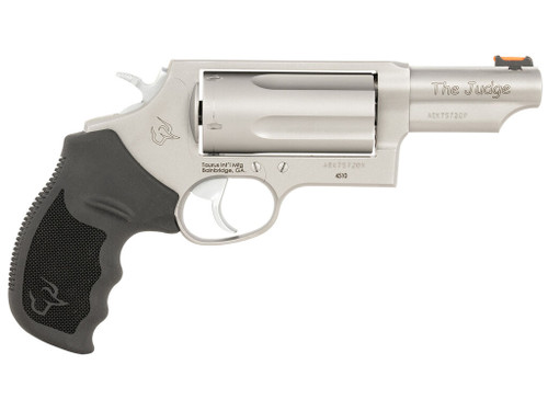 Taurus 24410P39T Judge T.O.R.O. Compact Frame 45 Colt (Long Colt)/410 Gauge 5rd 3" Matte Stainless Steel Barrel, Cylinder & Frame, Black Rubber Grip, Transfer Bar Safety, Exposed Hammer, Optics Ready