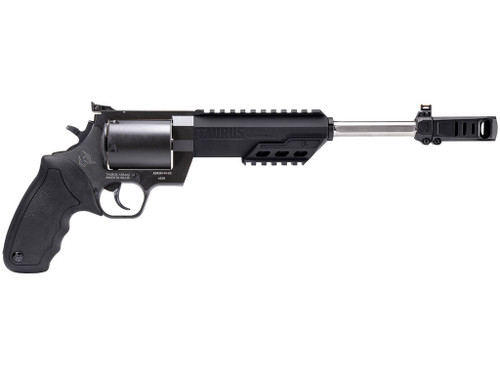Taurus 2460101RH Raging Hunter 460 S&W Mag 5rd 10.50" Matte Black Barrel Matte Black Oxide Steel Cylinder & Frame Black Rubber with Integrated Cushion Insert Grip