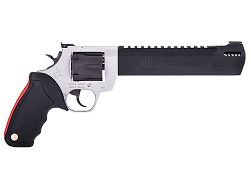 Taurus 2500105RH Raging Hunter Large Frame 500 S&W Mag 5rd 10" Matte Black Ported/Target Crown Barrel, Matte Black Cylinder, Matte Stainless Steel Frame, Black Rubber Grip