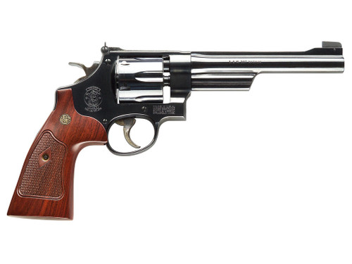 Smith & Wesson 150341 Model 27 Classic 357 Mag or 38 S&W Spl +P Blued Carbon Steel 6.50" Barrel, 6rd Cylinder & N-Frame, Checkered Square Butt Walnut Grip