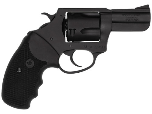 Charter Arms 14420 Bulldog Large Frame 44 S&W Spl 5 Shot 2.50" Black Stainless Steel Barrel, Cylinder & Frame, Black Finger Grooved Rubber Grip, Exposed Hammer