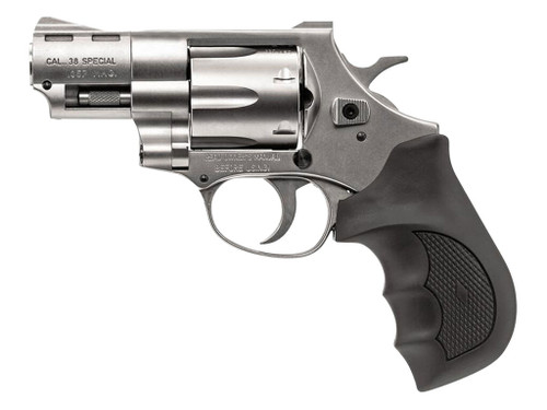 Weihrauch Guns 770127 Windicator 357 Mag 6rd Shot 2" Nickel Steel Barrel & Cylinder w/Aluminum Frame Black Rubber Grip