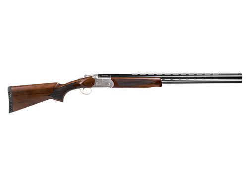 Girsan Balikli Blue Label 20 Gauge Break Open 2.50" 2rd 26" Blue Polished Over/Under Vent Rib Barrel, Engraved Silver Aluminum Receiver, Fixed Turkish Walnut Stock, 5 Mobil Chokes